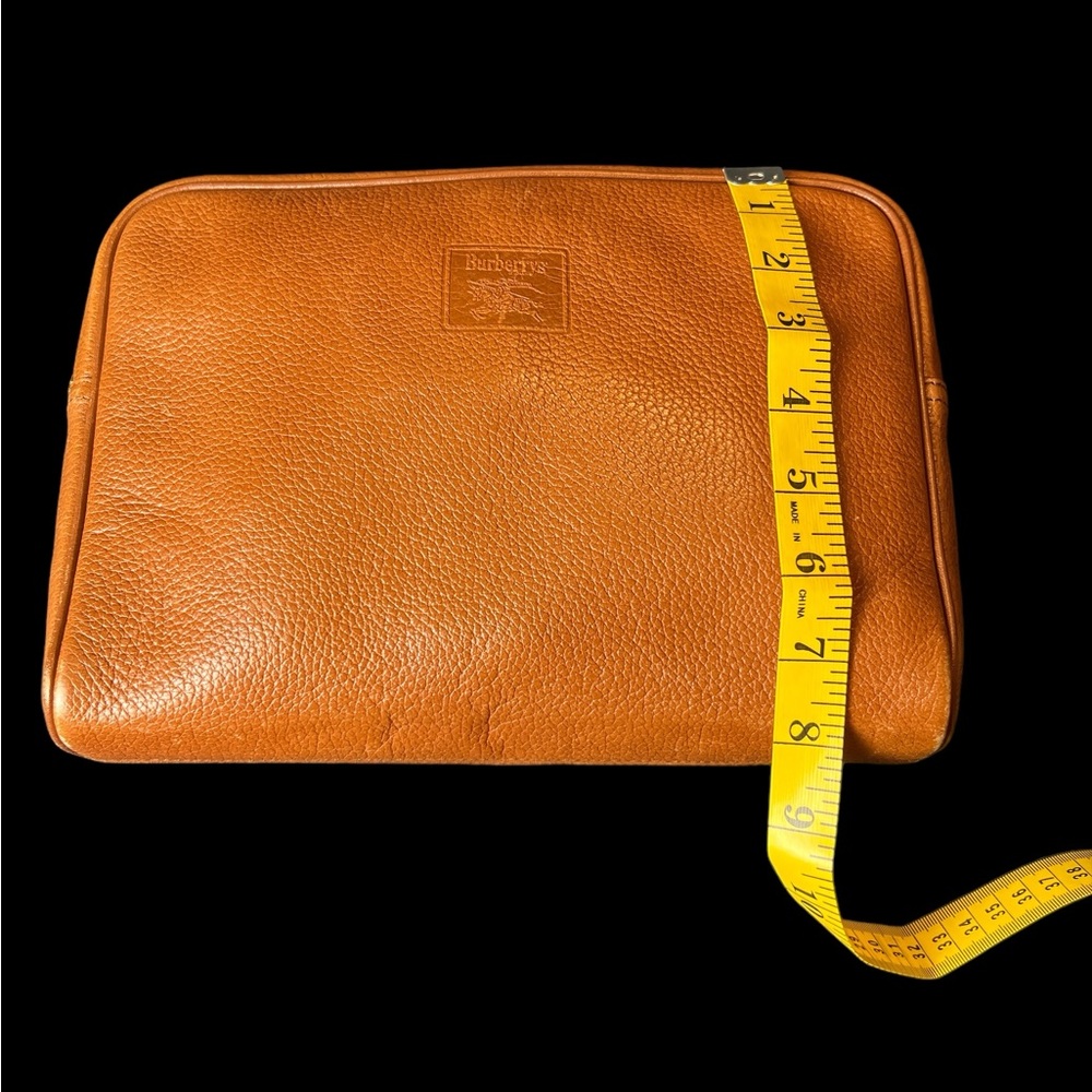 Burberry Burberrys Unisex Leather Pouch Haymarket Nova Check Interior A67 - Picture 10 of 11